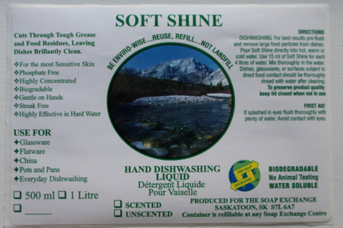 Dish Soap - Soft Shine - 1L