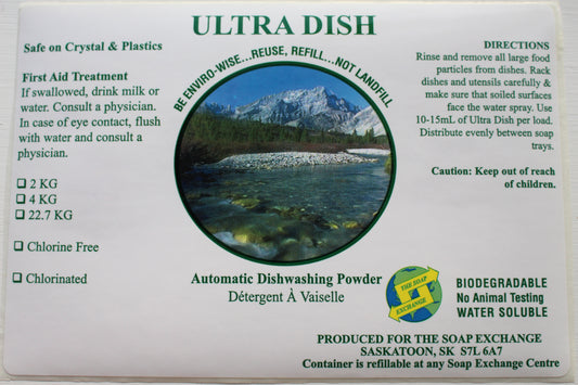 Dishwasher Powder - Ultra Dish - PAIL 1.8KG
