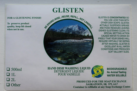 Dish Soap - Glisten - 1L