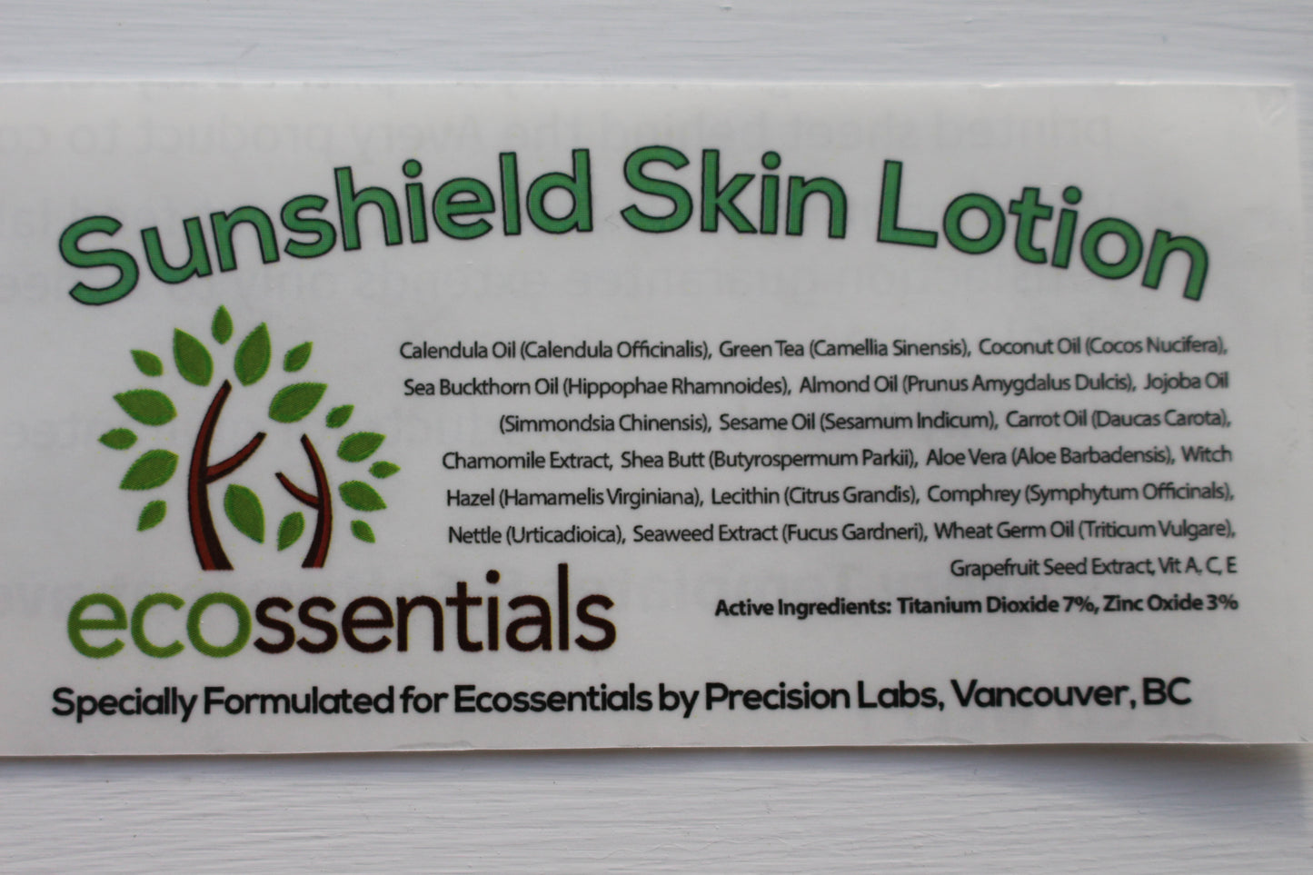 Natural Sunshield Lotion