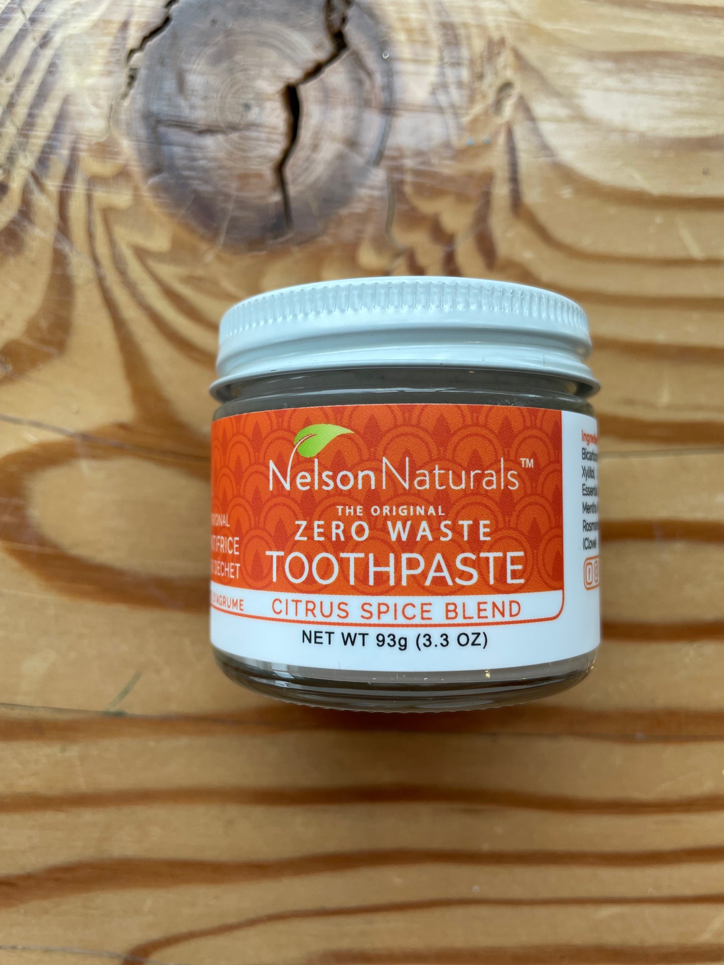 Nelson Naturals Toothpaste - 93g jar